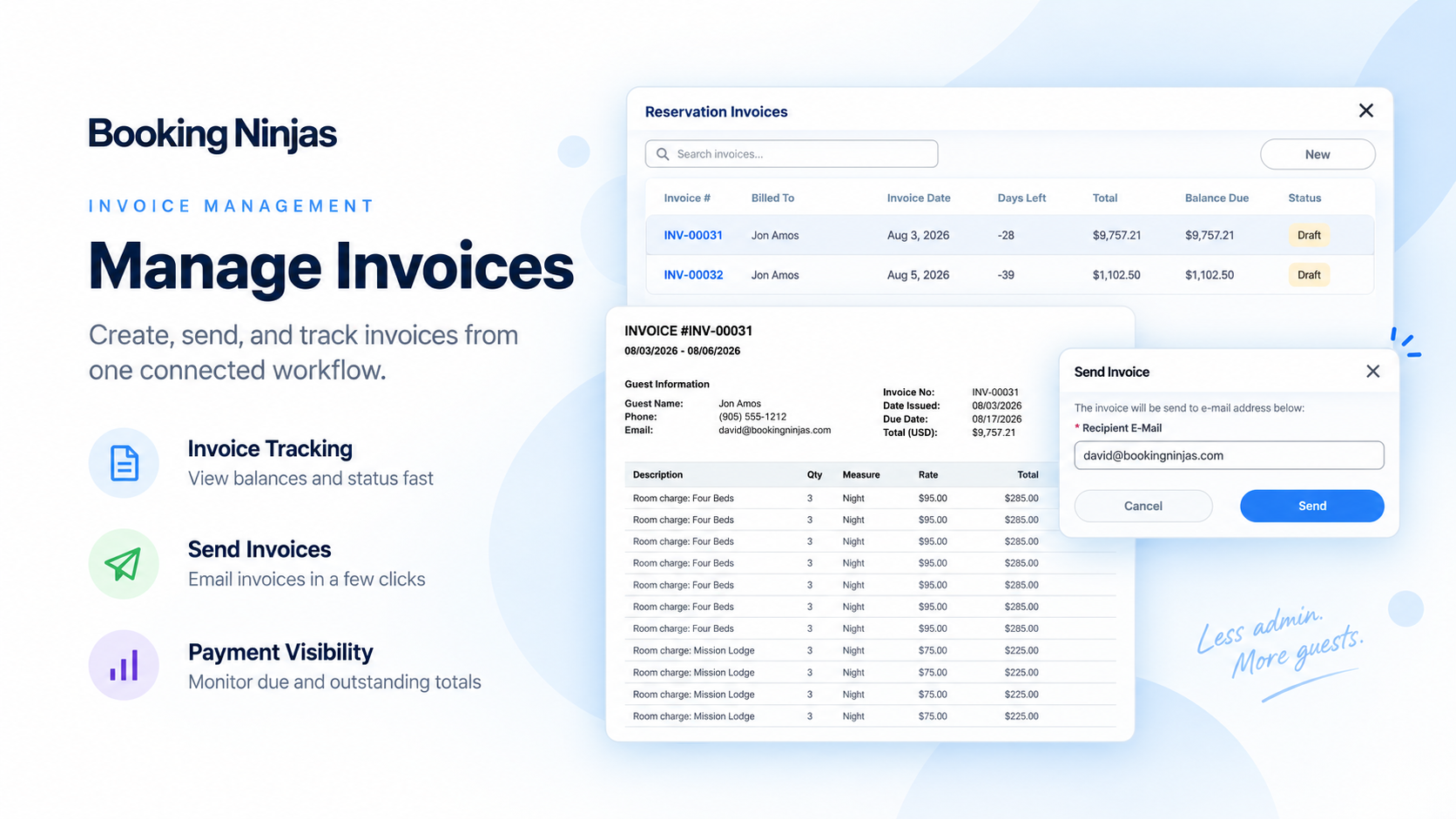 Booking Ninjas Invoice Management
