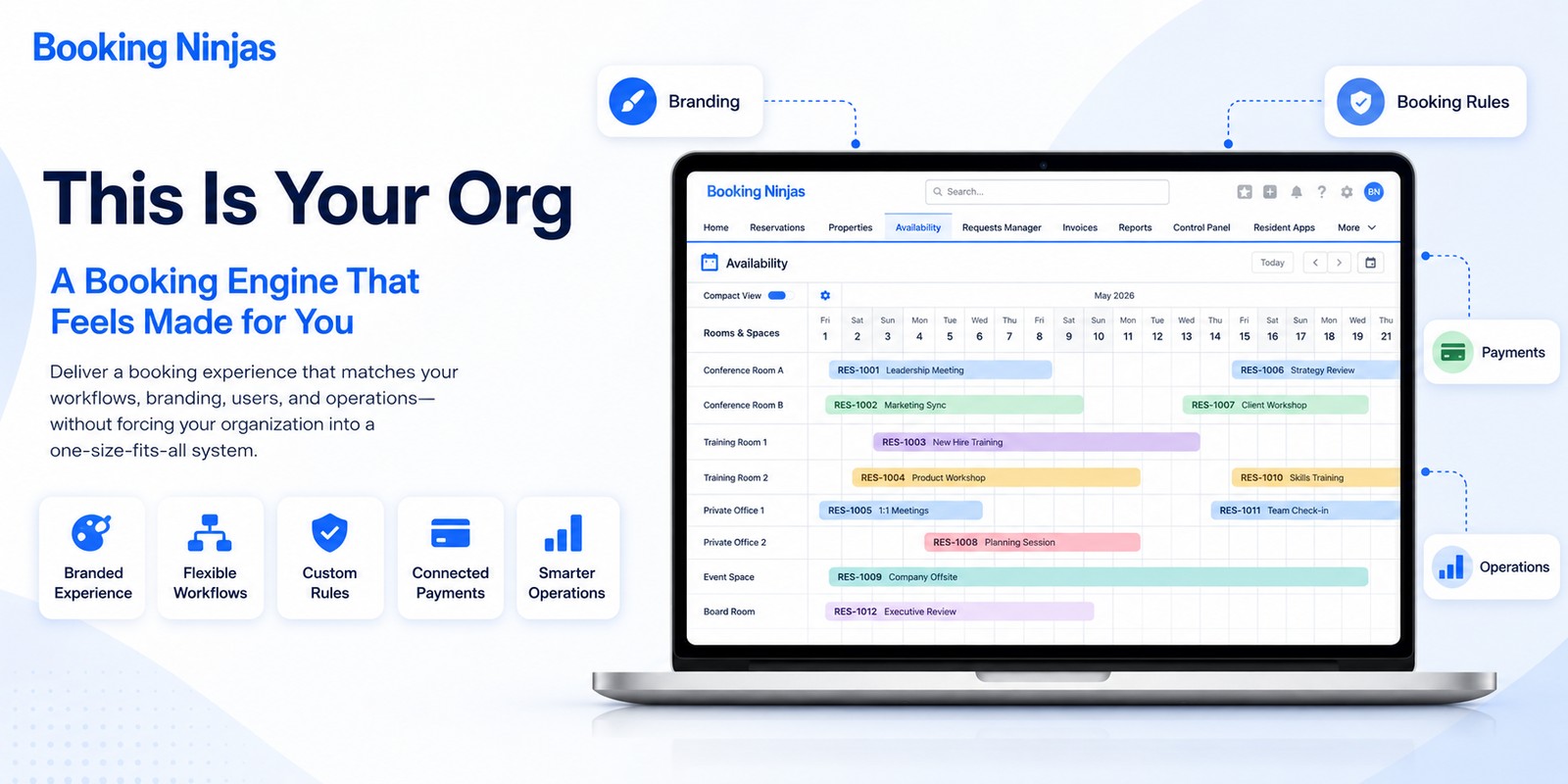 This Is Your Org: A Booking Engine Made for You