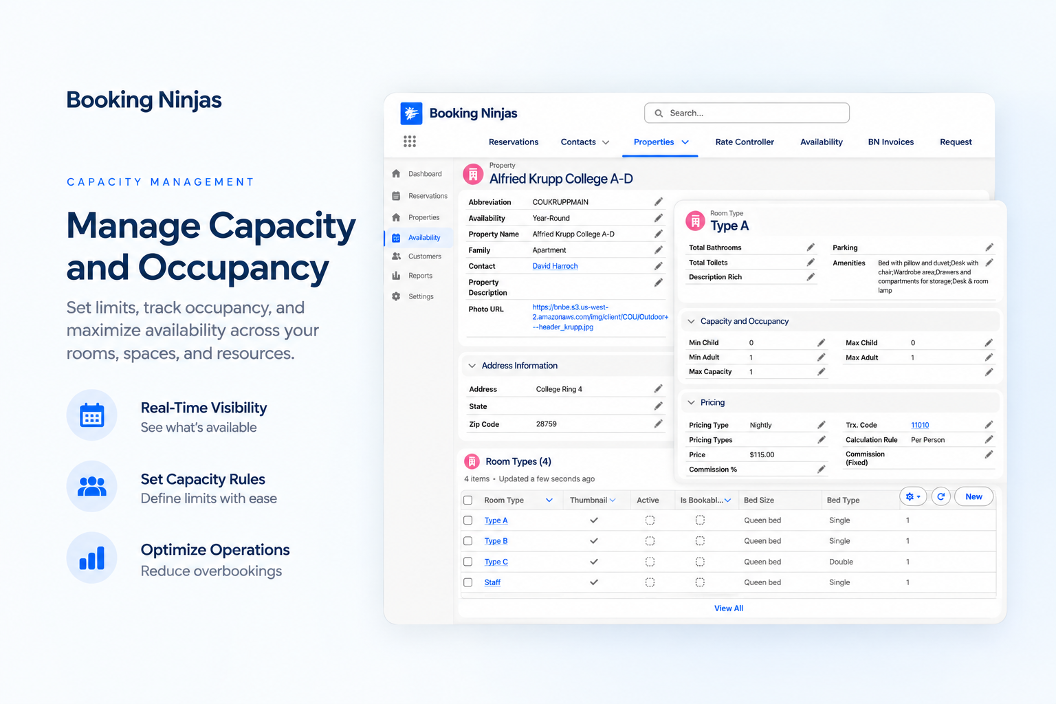 Booking Ninjas Capacity Management